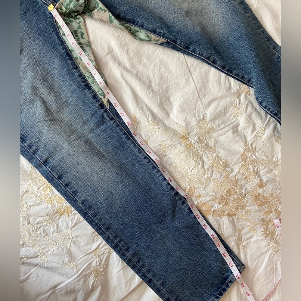 Levi's Altered Taper Men's Blue Jeans Gusset Funky 30/30 Women Fit Like 27-28 - Picture 11 of 16